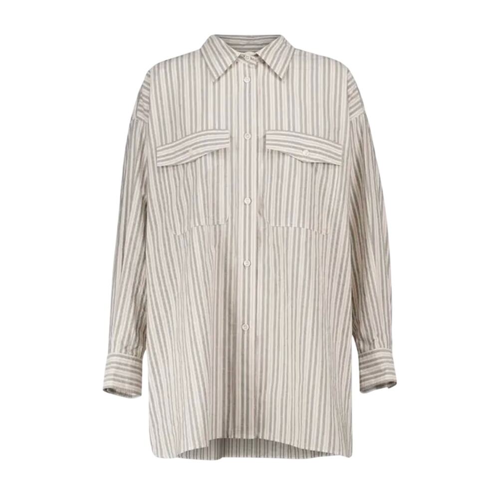 Isabel Marant Ajady Striped Button Down Shirt Women's FR 36 Cotton French NWT